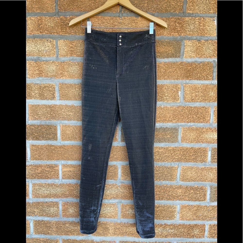 lovers and friends metallic jeggins xs